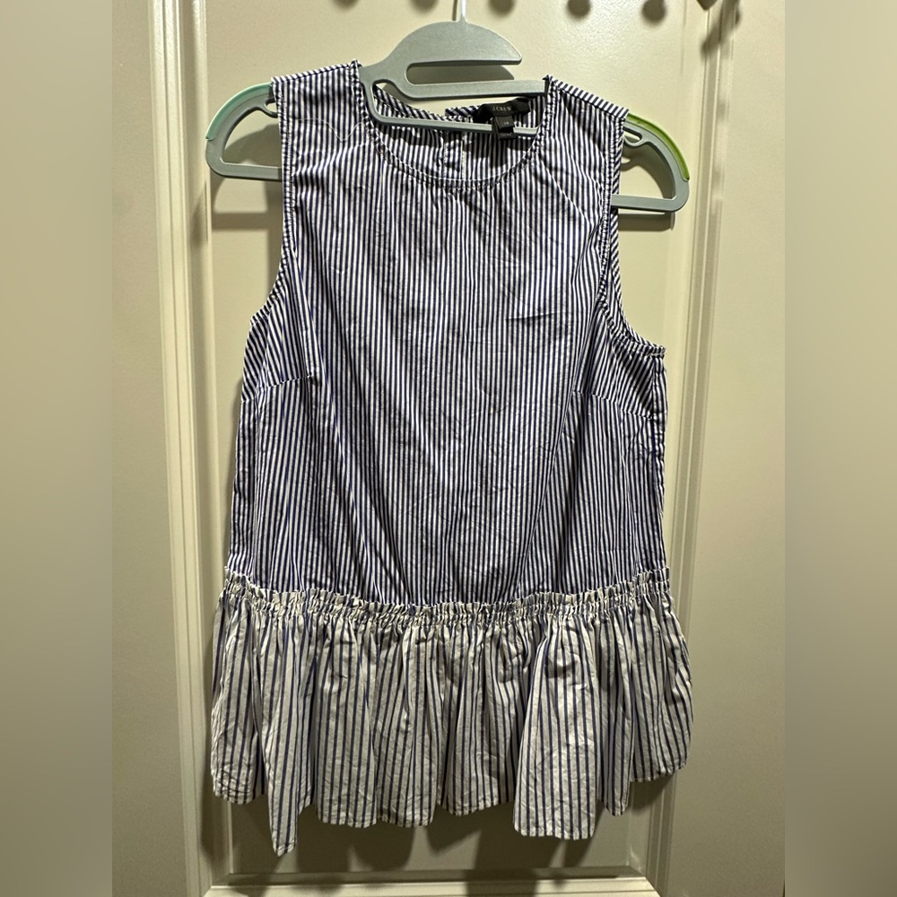 J Crew Striped Sleeveless Top